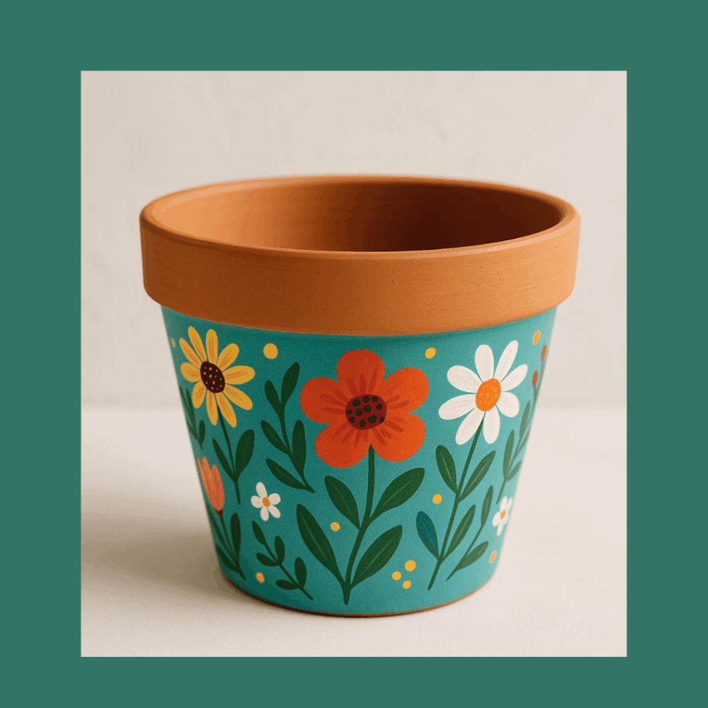 Painted Flower Pots