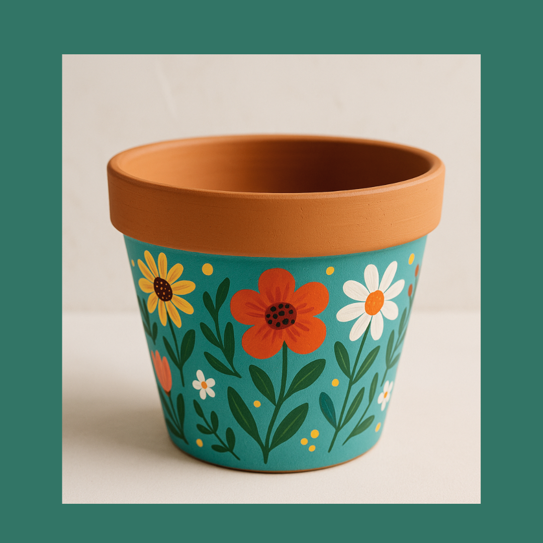 Painted Flower Pots